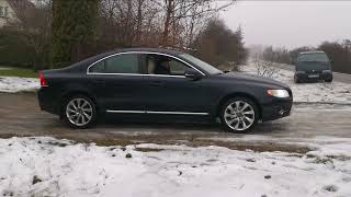 Volvo AWD test on ICE. DSTC OFF vs DSTC ON. Volvo S80 T6 224kw. DDrive