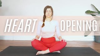 Yoga for a Heavy Heart - Relaxing Beginner Yoga to Release Tension and Stress. At-home 1-Hour Class.