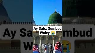 Ay Sabz Gumbud Waley l Jumma Mubarak Statusl Amjad SabrilShortsl Gulhaye Aqeedat #islamicvideo #naat