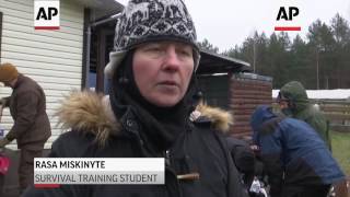 Lithuanian Civilians Training for Russian Attack