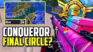 FINAL CIRCLE LIKE SCRIMS WHILE PUSHING ASIA FPP CONQUEROR! | PUBG Mobile