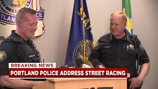 LIVE: Portland police address planned illegal street takeover