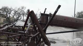 8 26 17 Rockport, TX Category 4 Hurricane Harvey Intense Damage Across The City Of Rockport