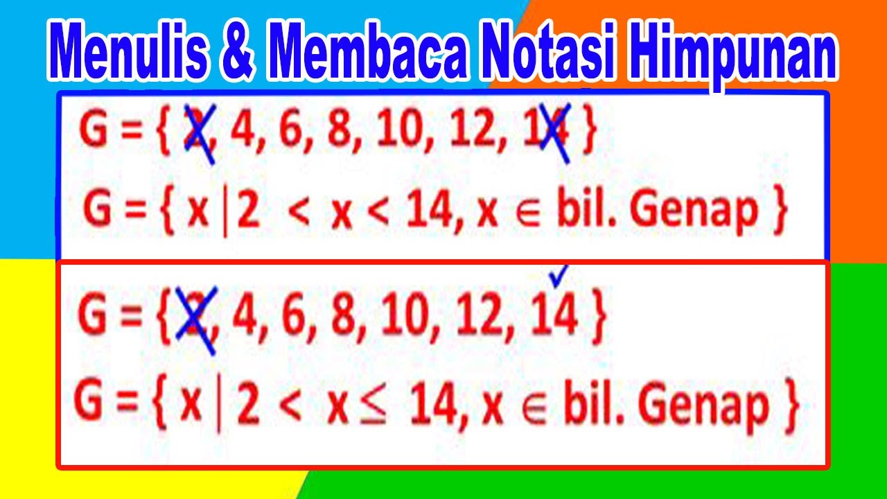 Menulis Dan Membaca Notasi Himpunan - YouTube