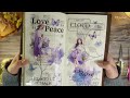 asmr 💜my favorite color💜 빈티지 다꾸 コラージュ scrapbooking journaling papertherapy collage