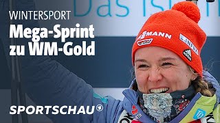 Biathlon-WM in Oberhof: Denise Herrmann-Wick rast zu WM-Titel im Sprint | Sportschau