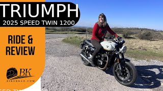 2025 Triumph Speed Twin 1200 review - walk around and riding video