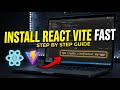 How to install React with Vite for UI development - Step By Step