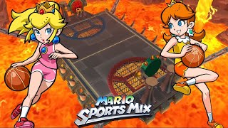 Mario Sports Mix - Team Peach Vs. Team Daisy - Basketball - Star Cup Round 2