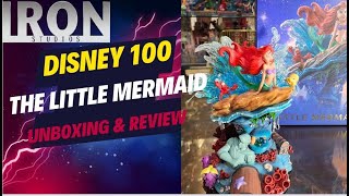 Disney 100 The Little Mermaid 1/10th Scale Deluxe Art Statue By: Iron Studios! U