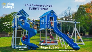 The Chateau Playhouse Swing Set