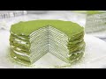 how to make matcha mille crepe cake easy no bake recipe 抹茶千層蛋糕