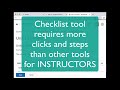 using d2l checklists video workshop