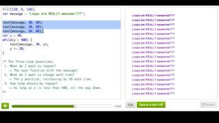 Intro to While Loops | Computer Programming | Khan Academy