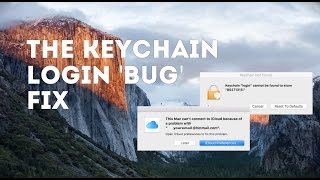 Keychain login bug fix