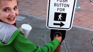 Brand new talking traffic light for pedestrians