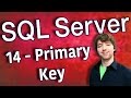 SQL Server 14 - Primary Key