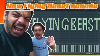 HOW FLYING BEAST SOUNDS 😍🧡♫♫♫♫♫♫♫
