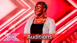 Abiola Allicock gives Simon the giggles | Auditions Week 1 | The X Factor UK 2016