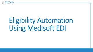 Automate Patient Eligibility Verification in Medisoft with eMEDIX