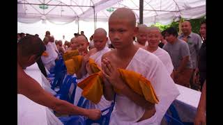 ภาพกิจกรรมสามเณรบวชบรรพชาน้อมอุทิศถวายเป็นพระราชกุศลฯ