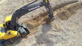 Volvo EW205D Wheeled Excavator promotional video