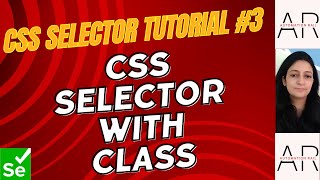 CSS Selector Tutorial#3- CSS Selector with Class