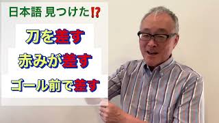 日本語 見つけた⁈【第 80 回 】さす？！刺す？指す？射す？！いろいろあります。これをサスのは？！＃日本語