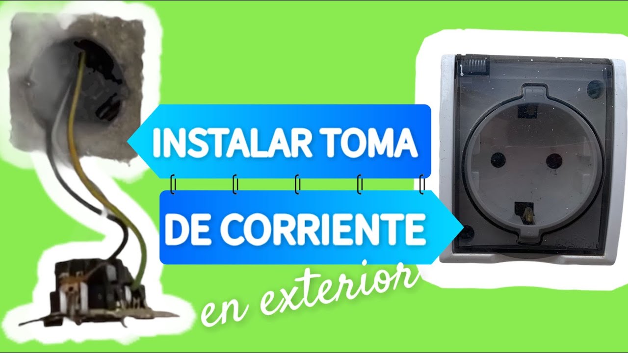 DIY Como Instalar Toma De Corriente (enchufe ) Exterior , How To ...