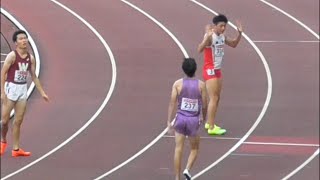 男子400ｍ予選全組　日本選手権陸上2021