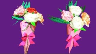 Paper Flowers with Cupcake liners diy l #craft #craftideas #papercraft