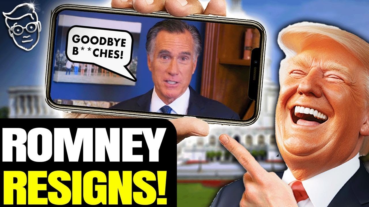 BREAKING: Mitt Romney RESIGNS In Disgrace | McConnell Next?! 🚨 - YouTube