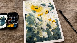 Simple Watercolor Flower Painting Tutorial for Beginners