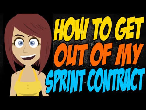 How to Get Out of My Sprint Contract How to Get Out of My Sprint Contract