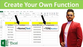 Create Function in Excel | Rohit Narang