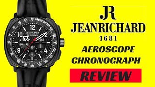 (4K) JEANRICHARD AEROSCOPE CHRONOGRAPH WATCH REVIEW MODEL: 60650-21M652-FK6A