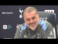 full press conference including embargoed section ange postecoglou tottenham v wolves