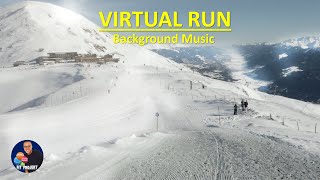 Virtual Running for Treadmill with Music 4K | Winter on the Peaks of Austria | We are way up