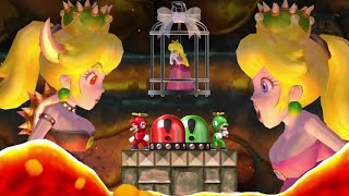 Evil Peach and Bowsette Final Bosses in New Super Mario Bros Wii (4K HD)