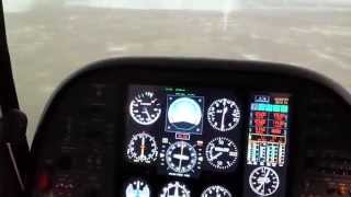 Instrument Landing with Alsim AL50 Flight Trainer