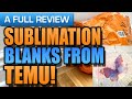 Trying New Temu Sublimation Blanks and Tools!