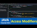 Java Tutorial #22 - Access Modifiers in Java Programming