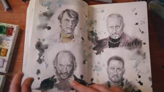 All Tom Hanks movies on a Moleskine sketchbook!