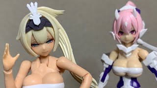 プラパイプ？の素体まで完成しました。　メガミデバイス　15 ASRA  TAMAMONOMAE  アスラ　タマモノマエ　　九尾を添えて素体完成レビューします！