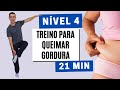 GINÁSTICA PARA EMAGRECER EM CASA | Nível 4 | Elimina Gordura da Barriga