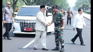 Video Menhan Prabowo Kunjungan Kerja ke Mabes TNI Disambut Panglima