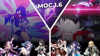 NEW 1.6 MOC Phase 2 | E0 Seele & E2 Clara vs. 1.6 MOC 12 | Honkai Star Rail