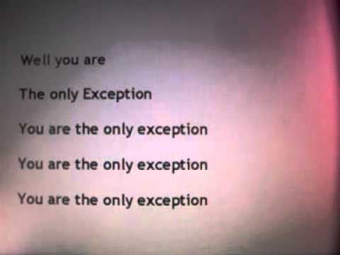 Paramore - The Only Exception - Lyrics / Paroles. - YouTube