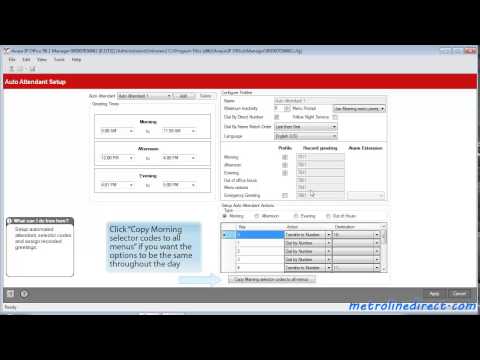 Avaya IP Office - How to Program Auto Attendant on IP500 Avaya IP Office - How to Program Auto Attendant on IP500