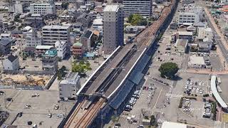 愛媛《今治駅》🏝️ 🌉 １分間で空から観光 ✈️ 日本 愛媛県 JAPAN